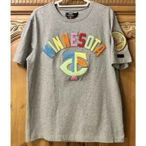 Minnesota Twins Pro Standard Large Neon SS Chenille Stitched MLB Baseball Shirt